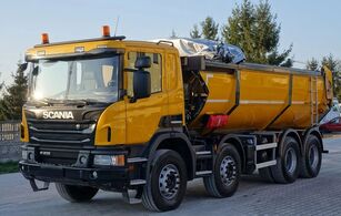 덤프 트럭 Scania P410 / OFF ROAD / 8X4 / WYWROTKA Z HYDRAULICZNIE PRZESÓWNĄ ŚCIAN