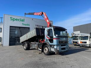 덤프 트럭 Volvo FE 280 4x2 kipper + HMF 1110 K2