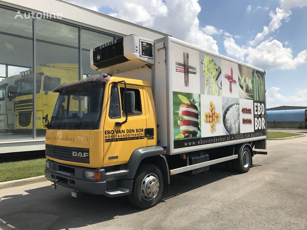 냉장 트럭 DAF 55.180 ATI EURO2 MANUAL + CARRIER + LBW